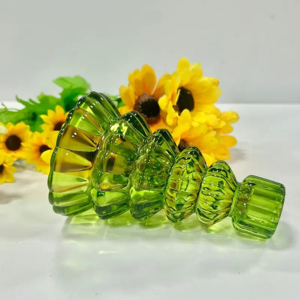 Crescent Christmas Tree Candle Holder Set - Glass, 3pcs 3