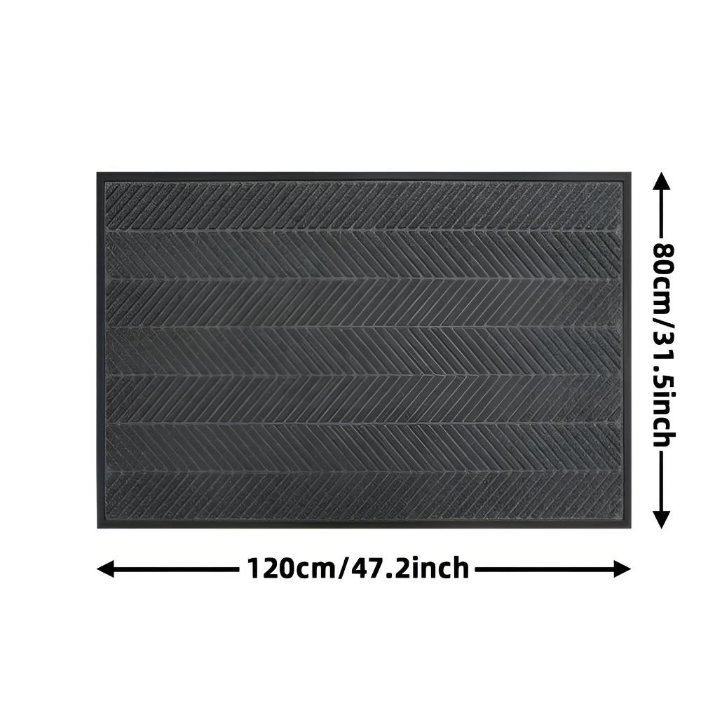 Creston Door Mat - Non-Slip Chevron Design, Indoor Outdoor Welcome Mat 7