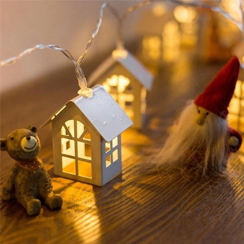 Creston Fairy Lights - Solid Wood Decorative String Lights for Indoor and Outdoor Use 4