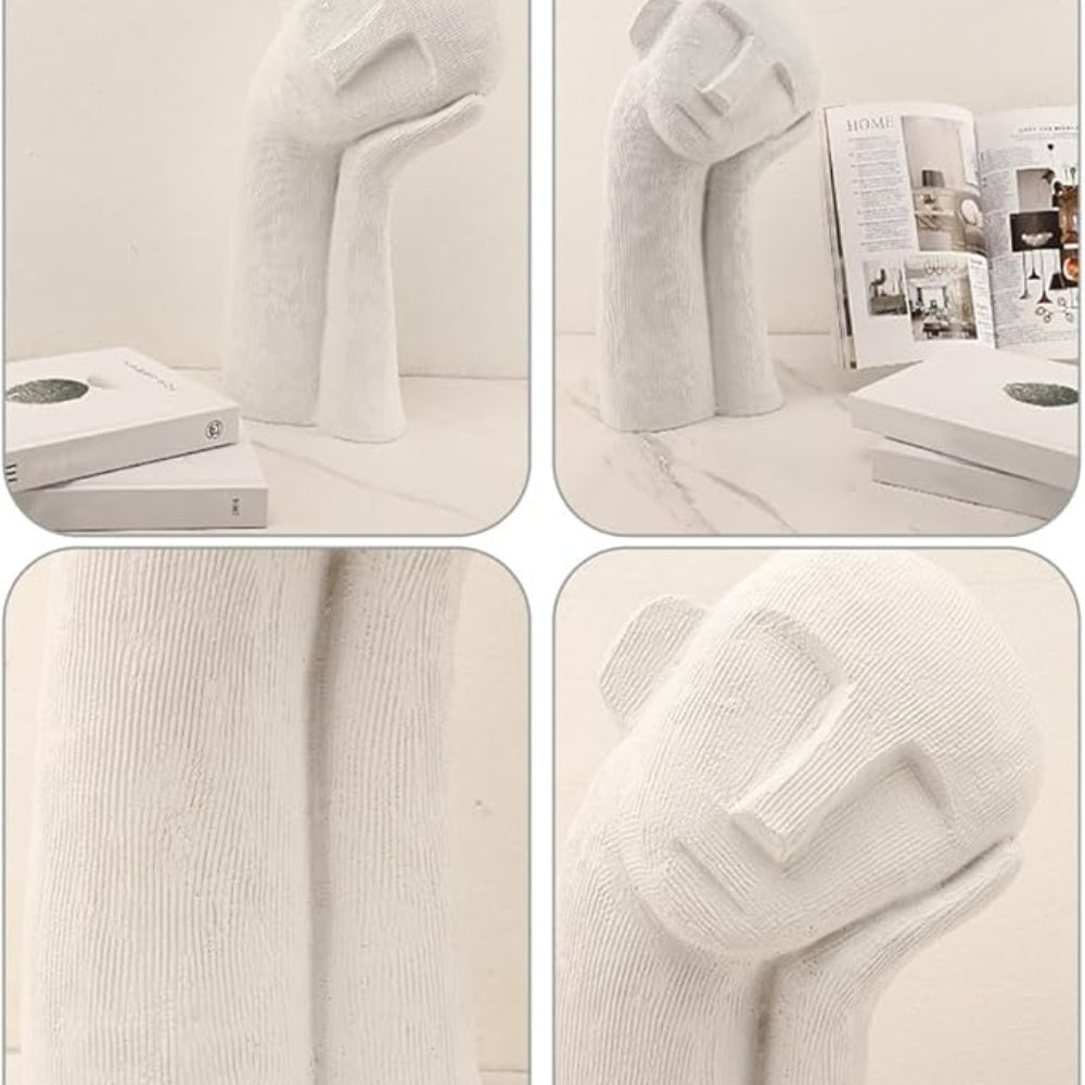 Dare Figurine - Modern Abstract Resin Sculpture, Asymmetrical Design 6