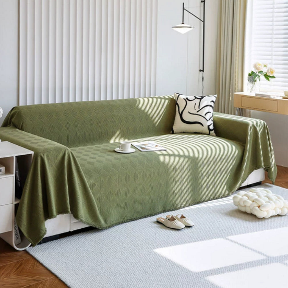 Dazzle Sofa Cover - Breathable Chenille, Geometric Design, Pet Friendly 6