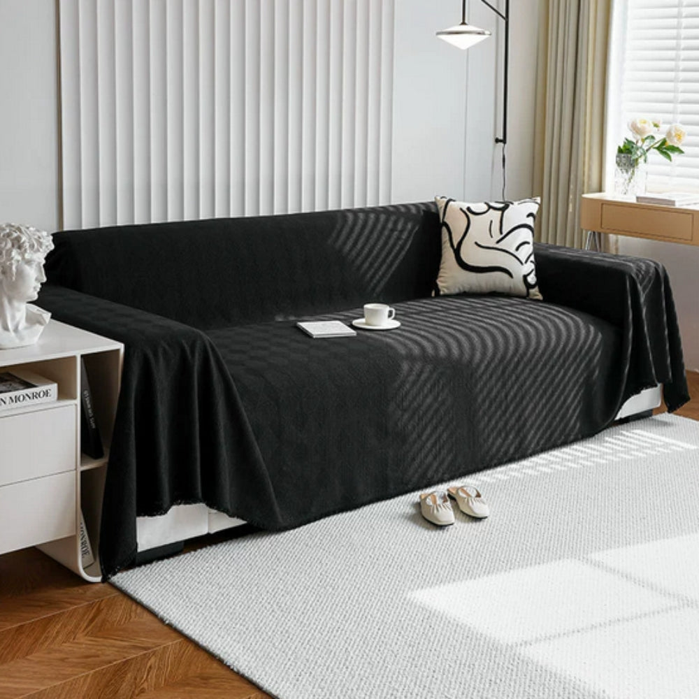 Dazzle Sofa Cover - Breathable Chenille, Geometric Design, Pet Friendly 9