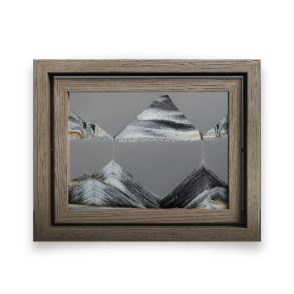 DynaFlow Sand Art - 360° Rotating Glass Landscape, Decorative Home Accent 12