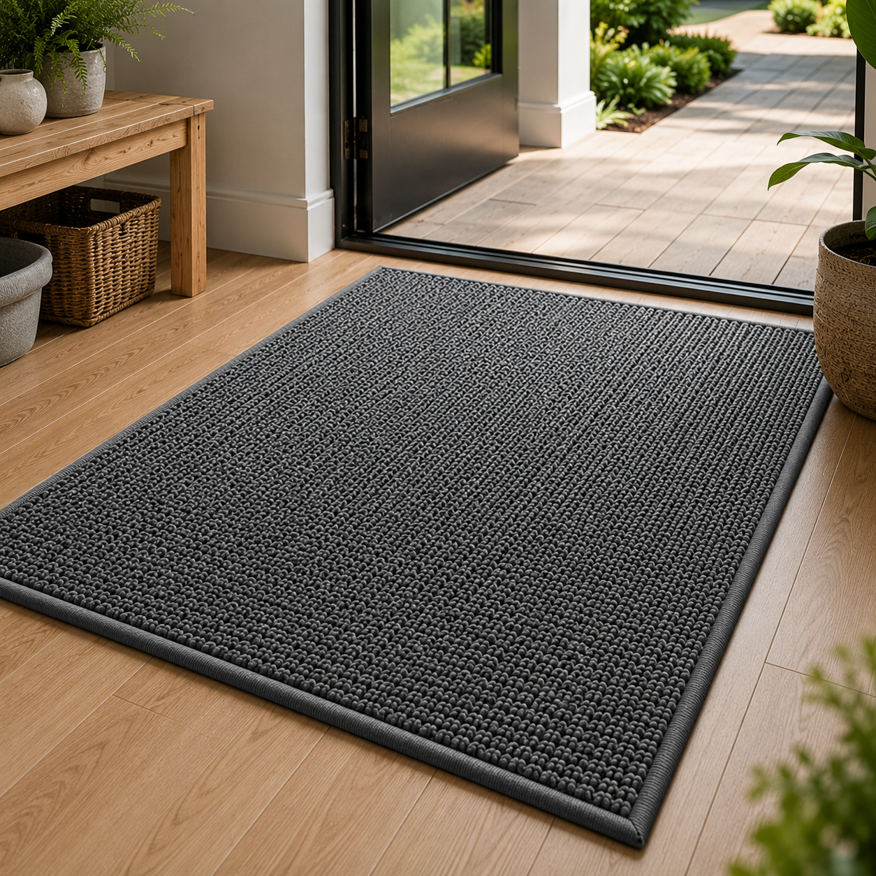 Dynamo Doormat - High Absorbency, Non-Slip Outdoor Welcome Mat 0
