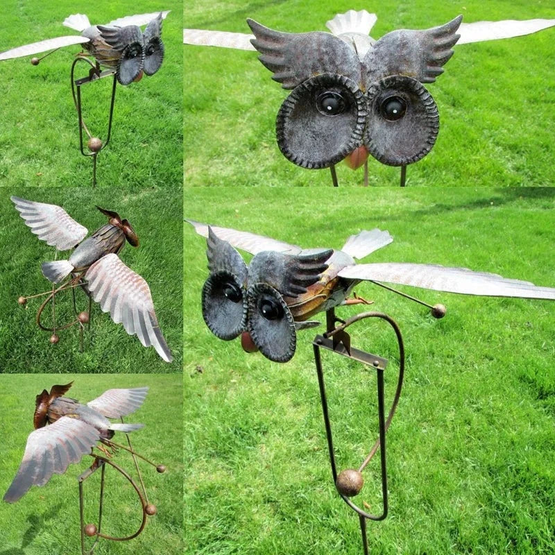 Elysian Eagle Garden Art - Outdoor Metal Wall Decor, Weather Resistant 6