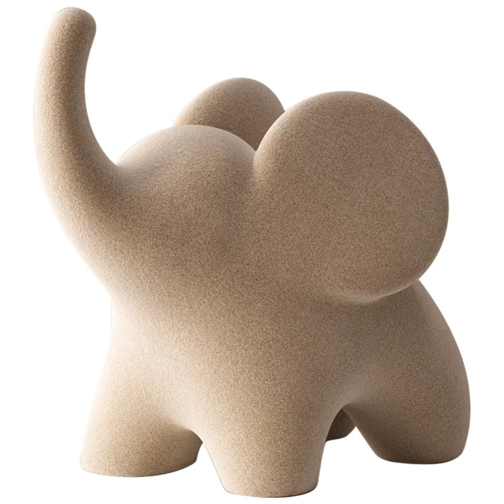 Elysian Elephant Figurine - Resin, Minimalist Design 0