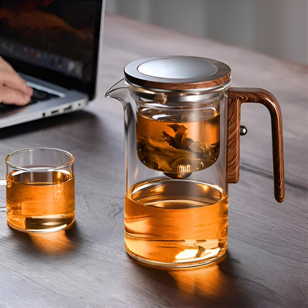Elysian Glass Teapot with Infuser - Borosilicate, Elegant Design 2