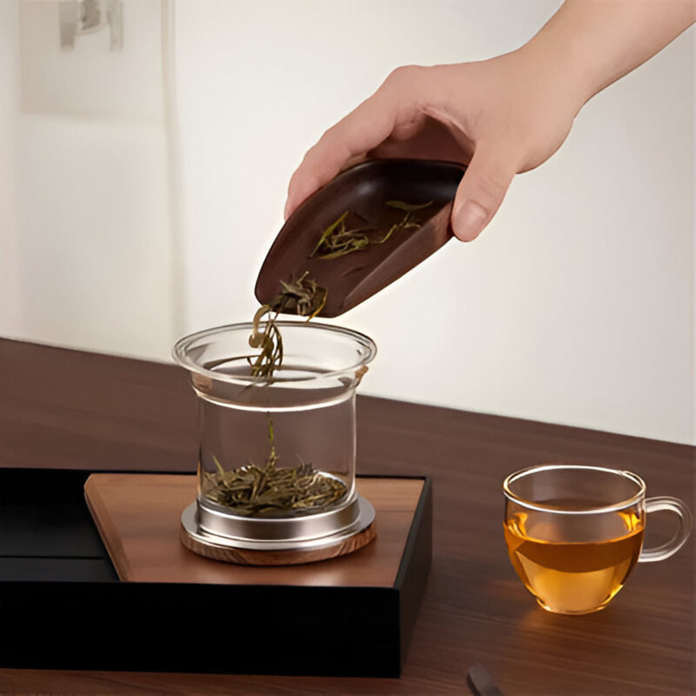 Elysian Glass Teapot with Infuser - Borosilicate, Elegant Design 4