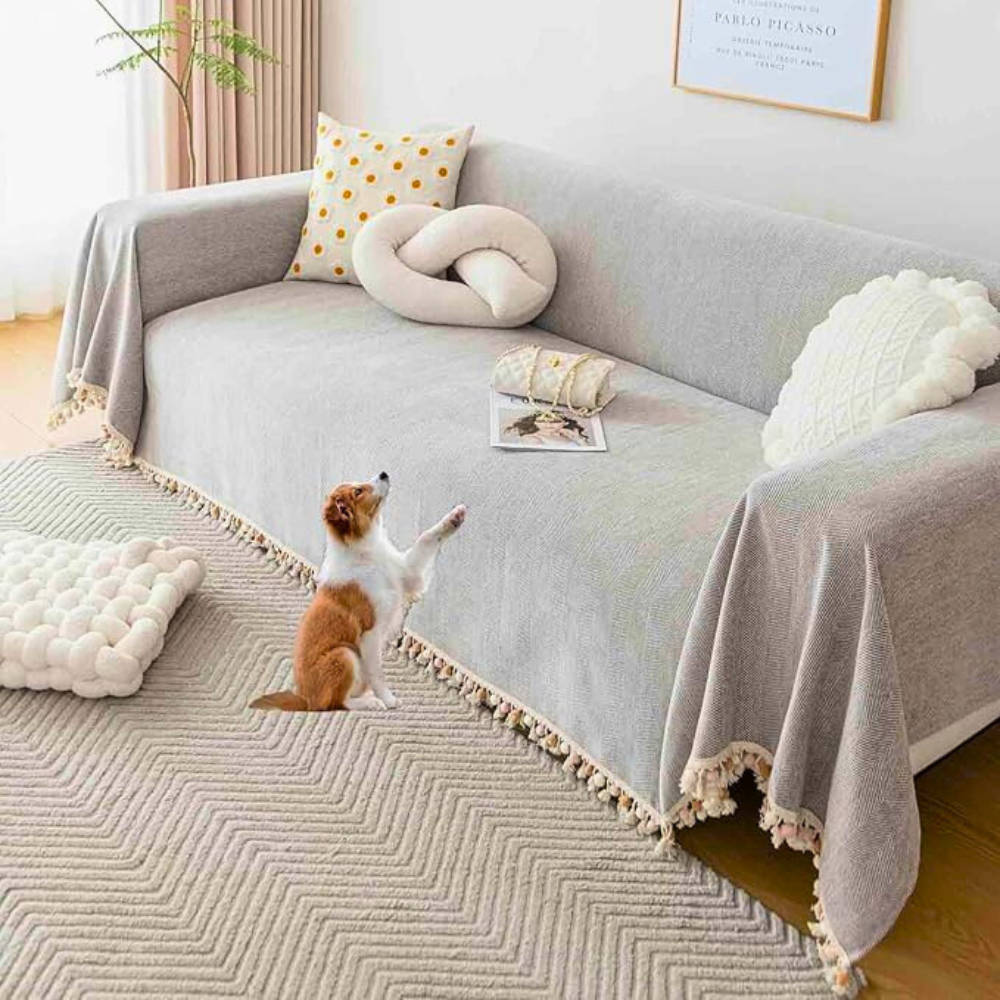 Elysian Sofa Blanket - Plush Chenille, Fade-Proof Comfort Throw 6