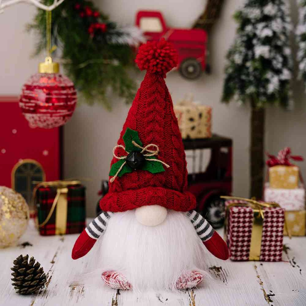 Everly Plush Christmas Gnome - Light-Up Feature, Whimsical Design 0