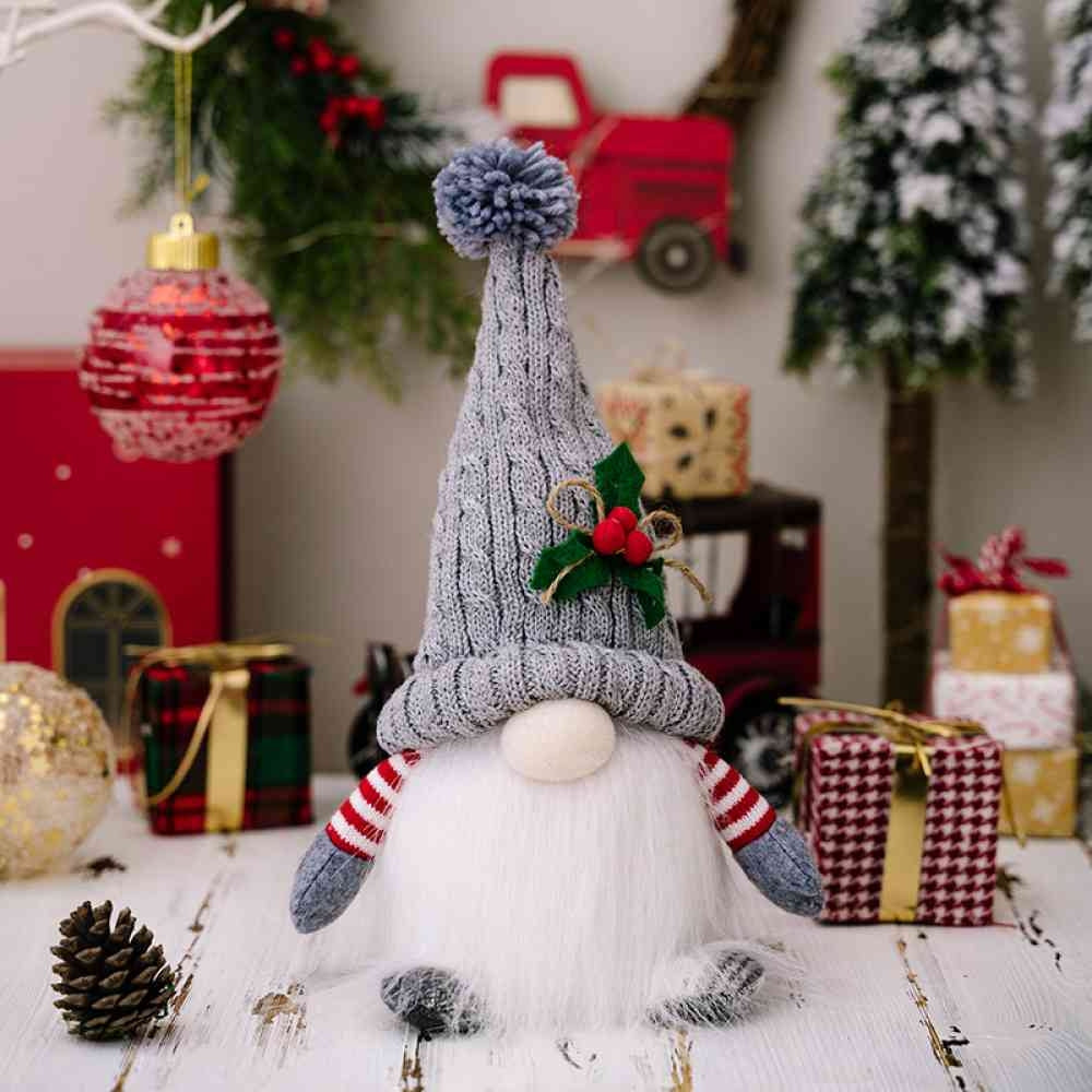 Everly Plush Christmas Gnome - Light-Up Feature, Whimsical Design 3