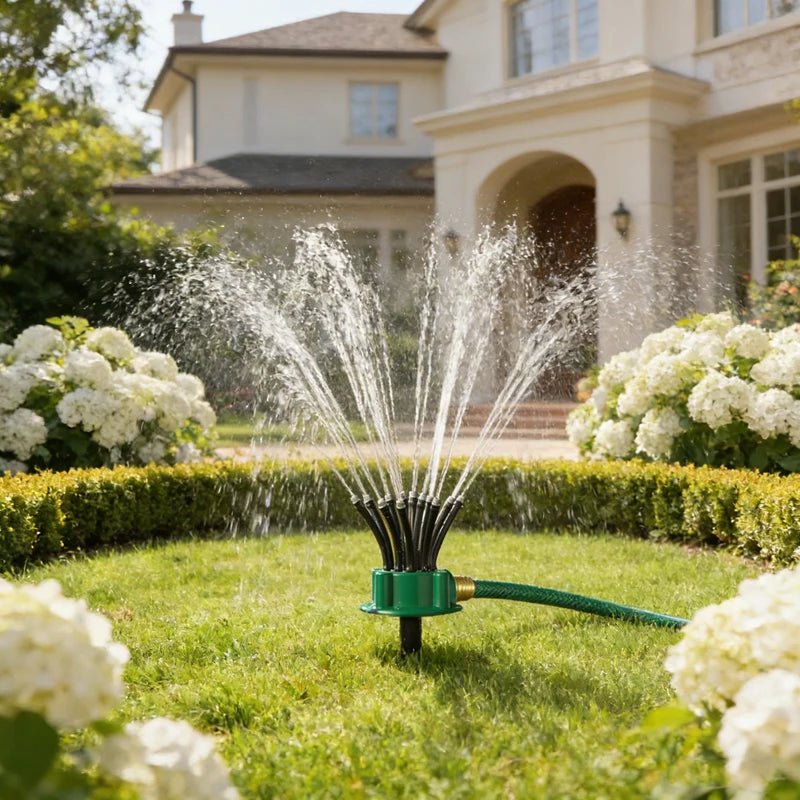 HydraBloom 360 – Multi-Nozzle Garden Sprinkler – Full Coverage Irration Tool