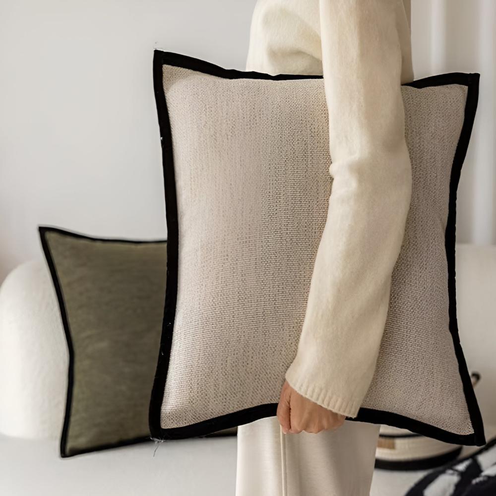 Finesse Sofa Cushion Covers - Woven Jacquard, Elegant Touch 1