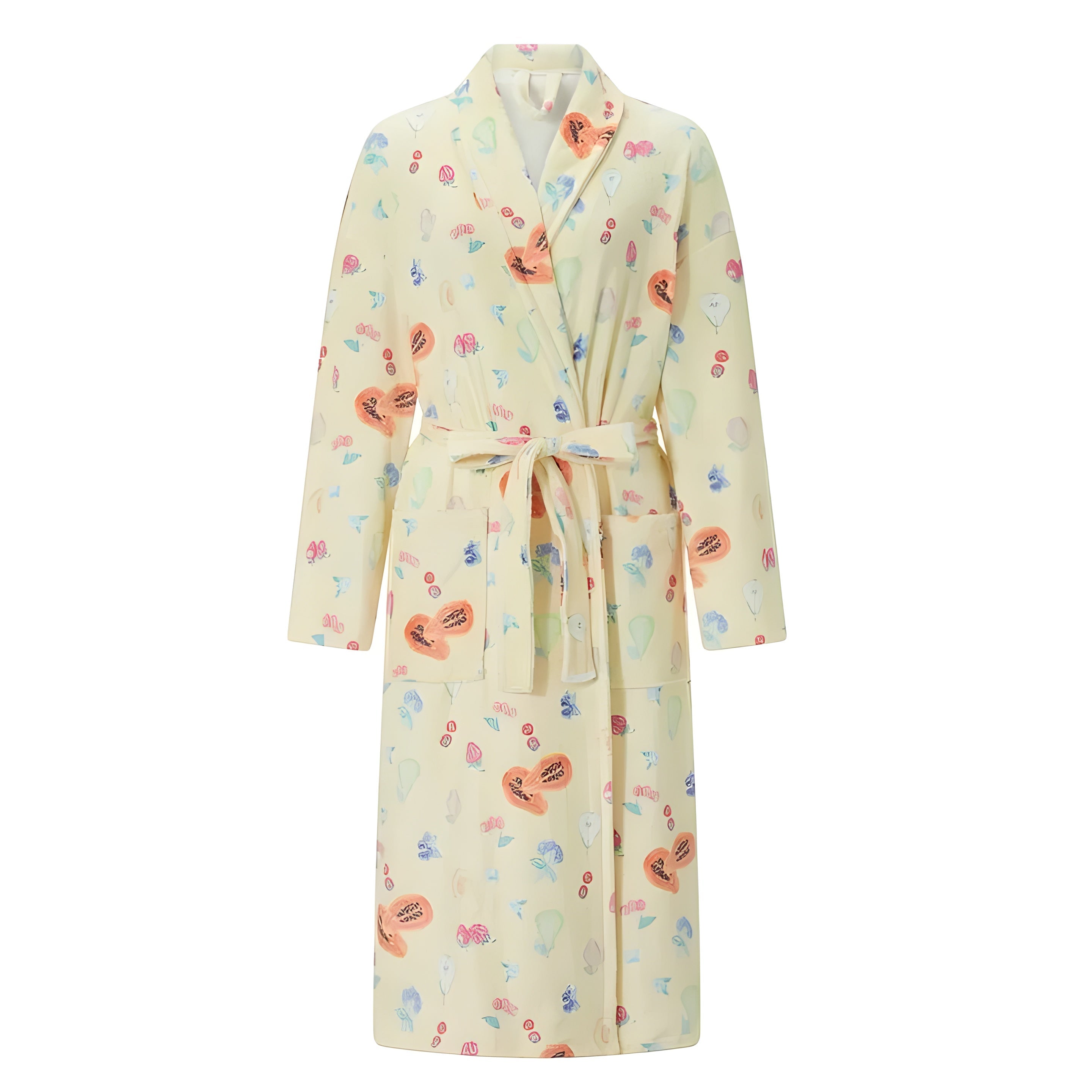 Fiora Floral Bathrobe - Soft Fleece, Elegant Womens Robe 5
