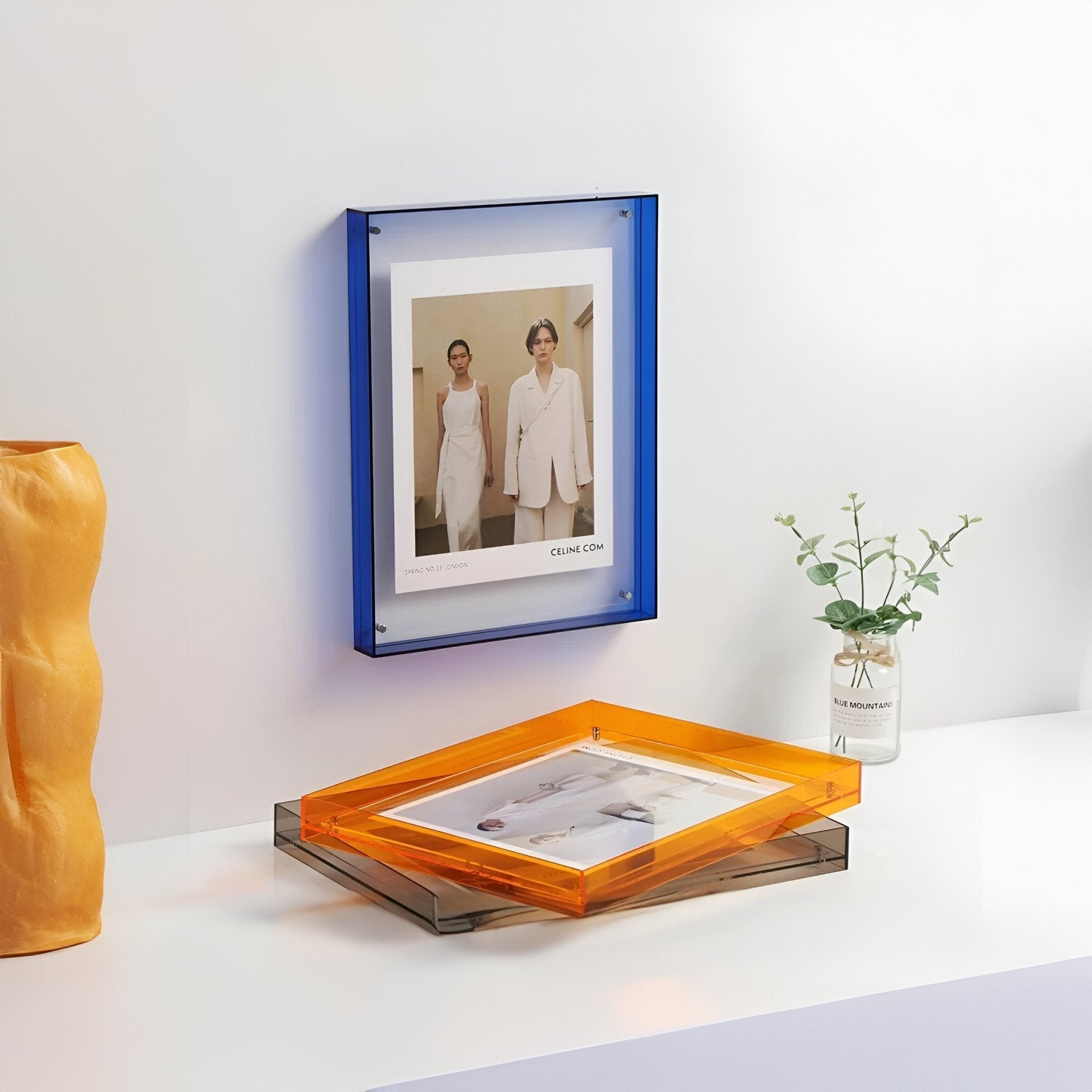 Flectra Photo Frame - Clear Acrylic, Modern Minimalist 1