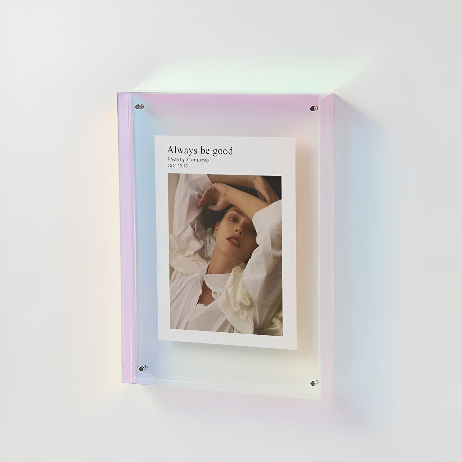 Flectra Photo Frame - Clear Acrylic, Modern Minimalist 10
