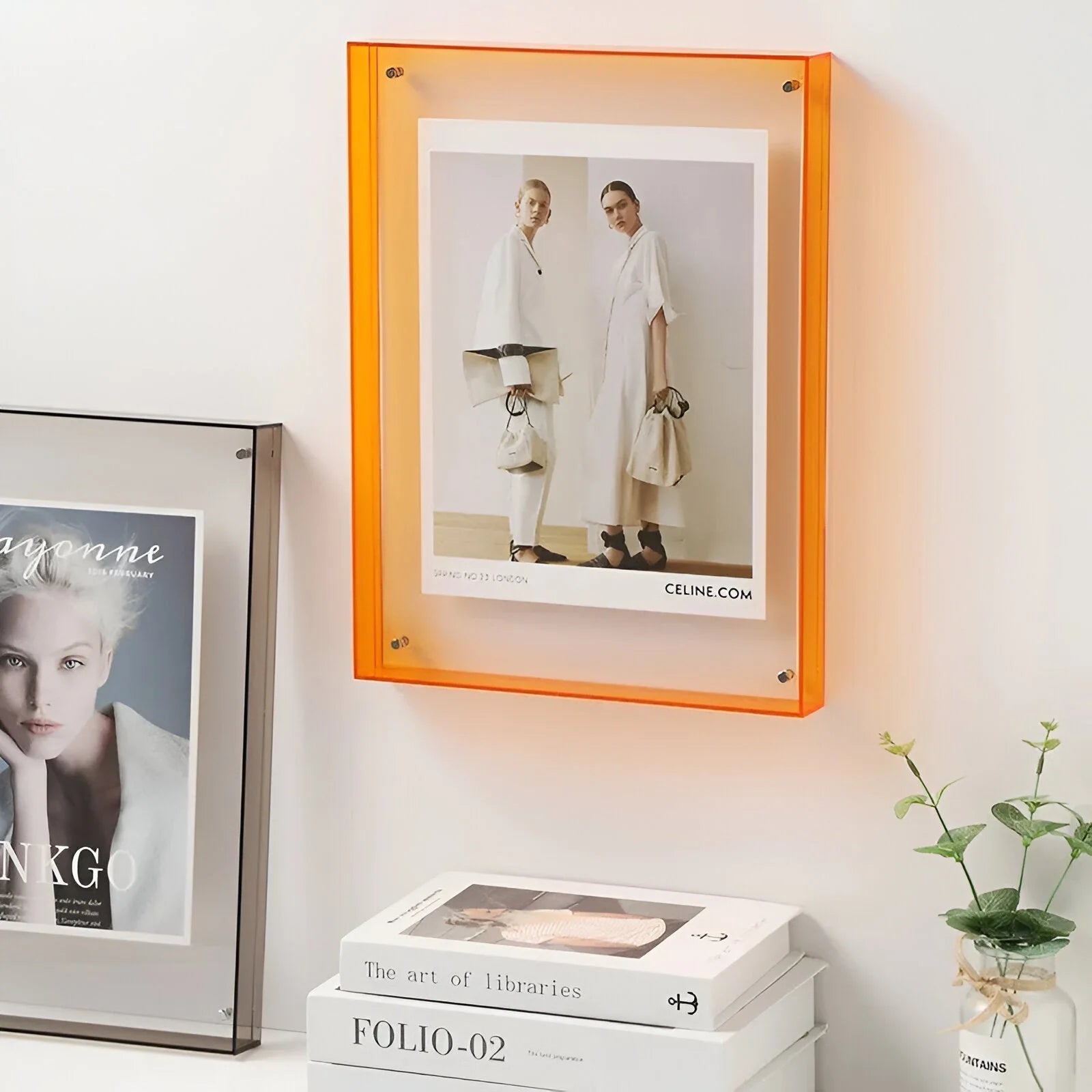 Flectra Photo Frame - Clear Acrylic, Modern Minimalist 2