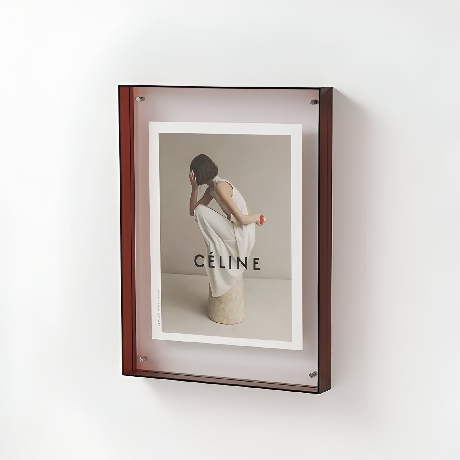 Flectra Photo Frame - Clear Acrylic, Modern Minimalist 4