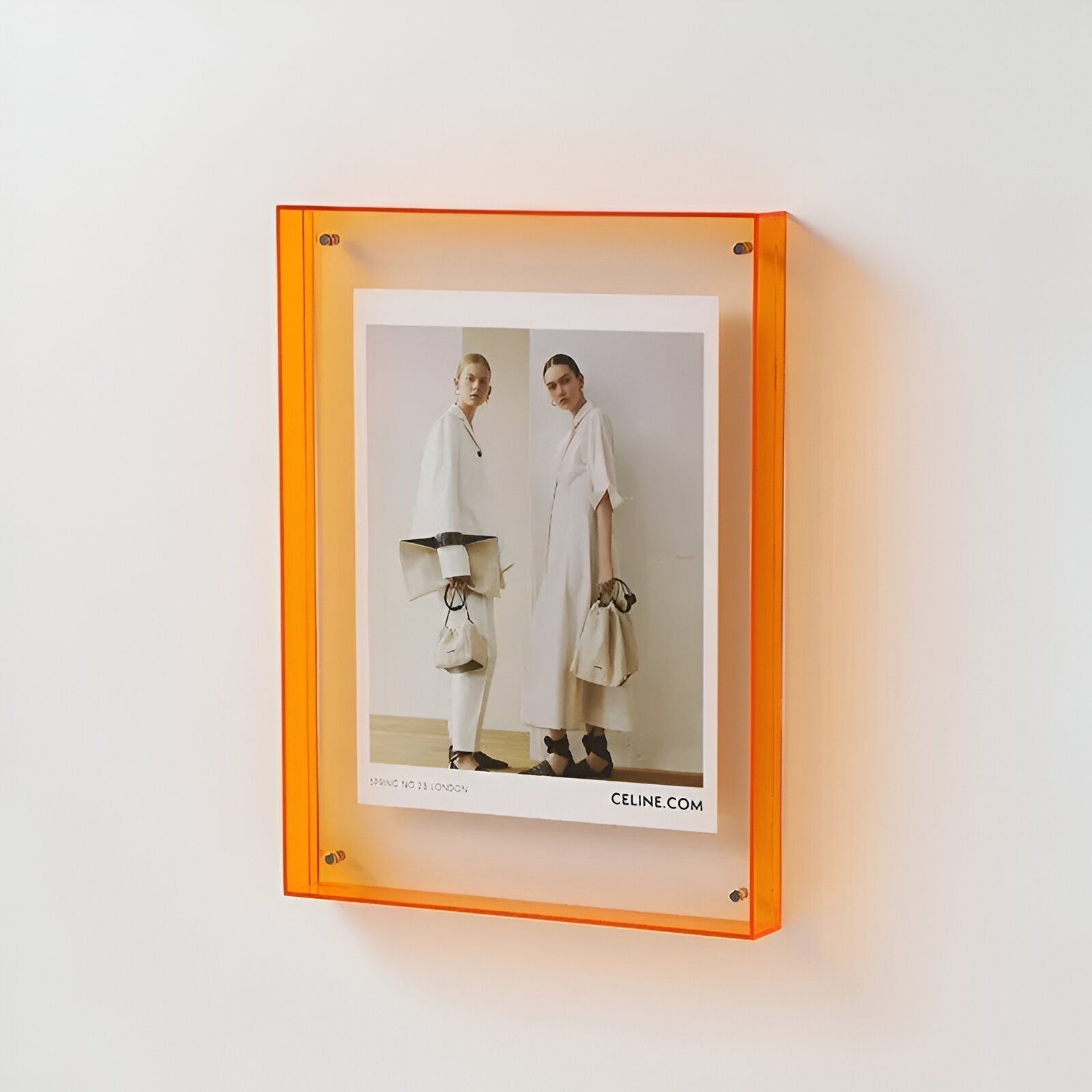 Flectra Photo Frame - Clear Acrylic, Modern Minimalist 8