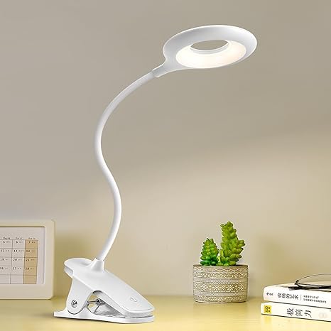 Flectra Reading Lamp for Bed - Dimmable Gooseneck Design, USB Rechargeable 3