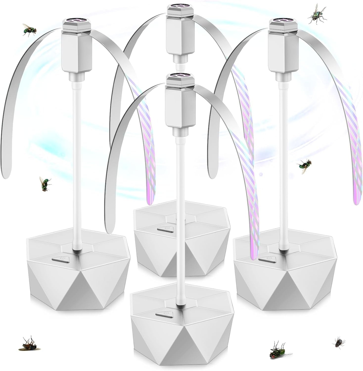 Flectra Table Fan Set - Portable Fly Repellent, Adjustable Neck, Quiet Operation 4