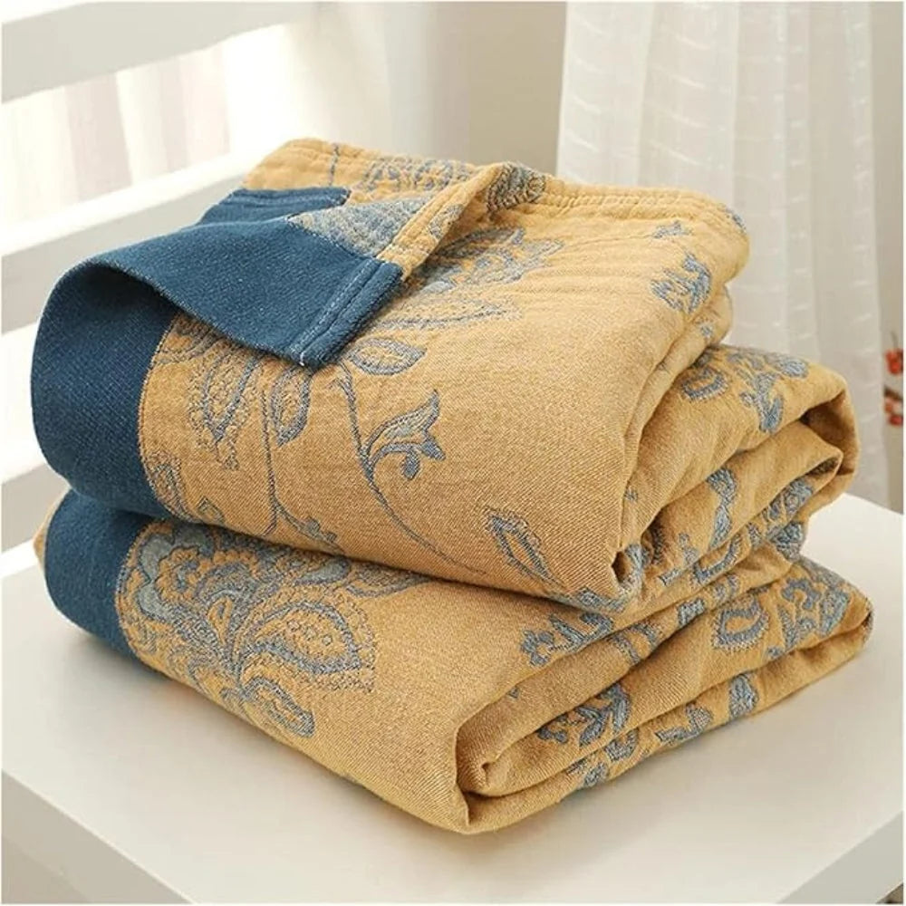 Flora Cooling Blanket - Lightweight Cotton, Breathable Floral Design 8
