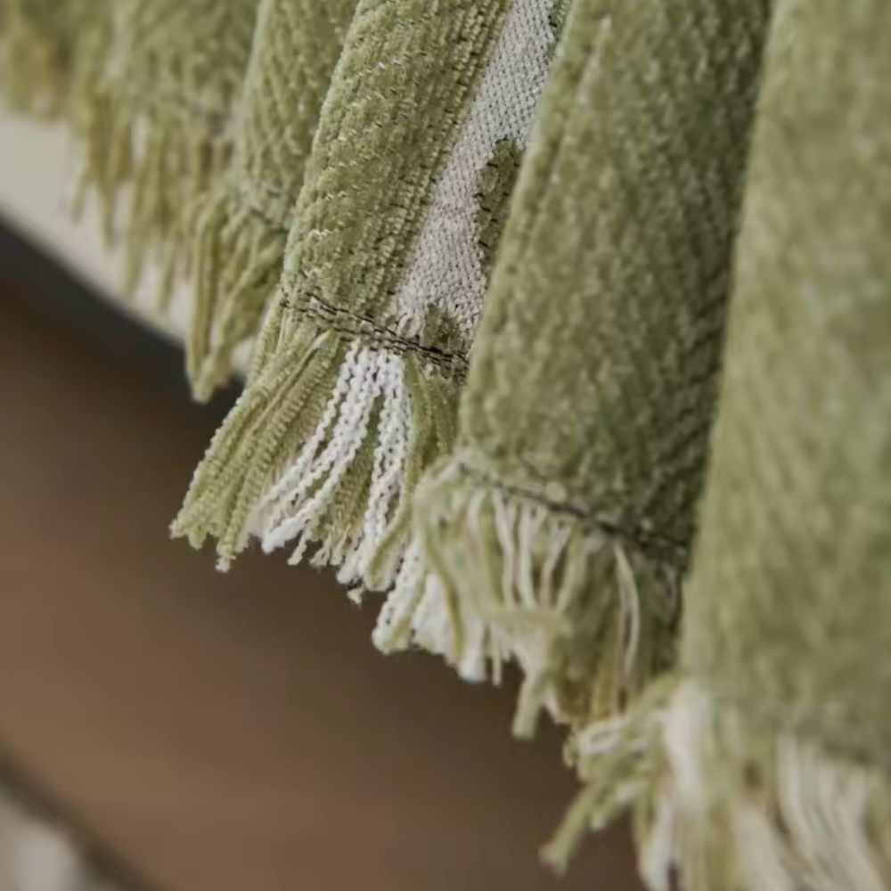 Flora Couch Cover - Premium Chenille, Leaf Pattern 2