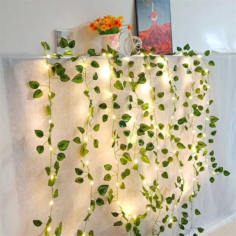 Floria Fairy Lights Garland - Battery Operated, Floral Design 3