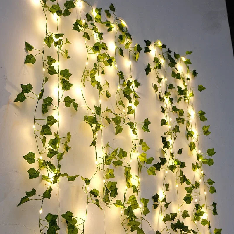 Floria Fairy Lights Garland - Battery Operated, Floral Design 9