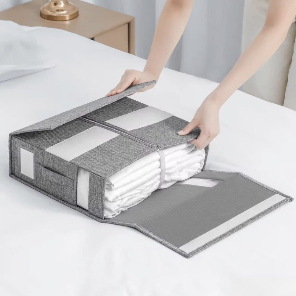 Folio Bedding Organizer - Foldable Design, Space-Saving Storage 1