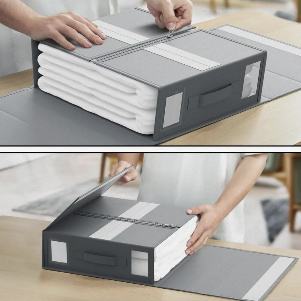 Folio Bedding Organizer - Foldable Design, Space-Saving Storage 6
