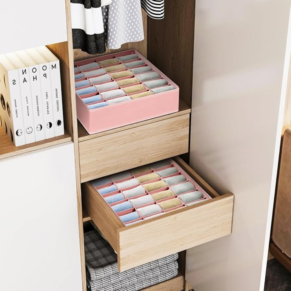 Folio Organizer Box - Breathable Fabric, 24 Compartments 5