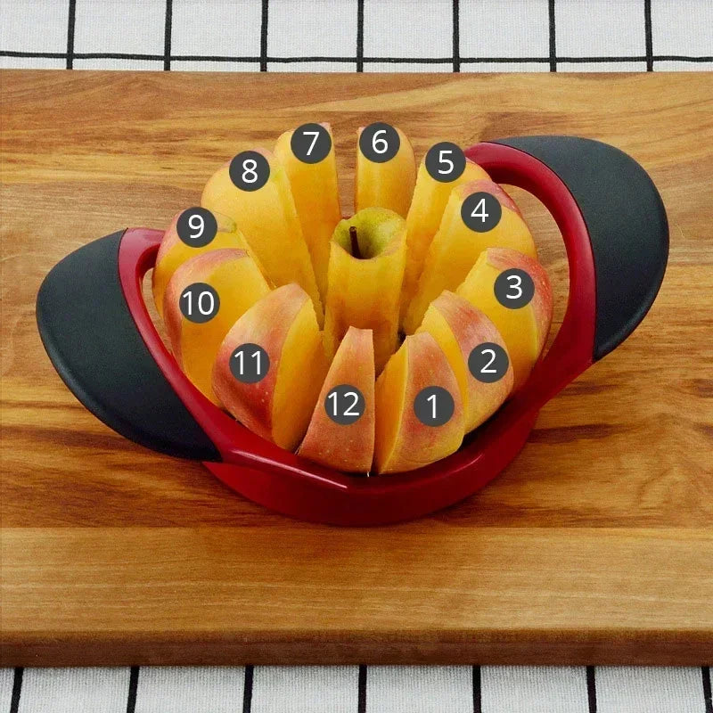 Fresco Fruit Slicer - Stainless Steel Blades, 8 or 12 Cuts for Watermelon and Apple 1