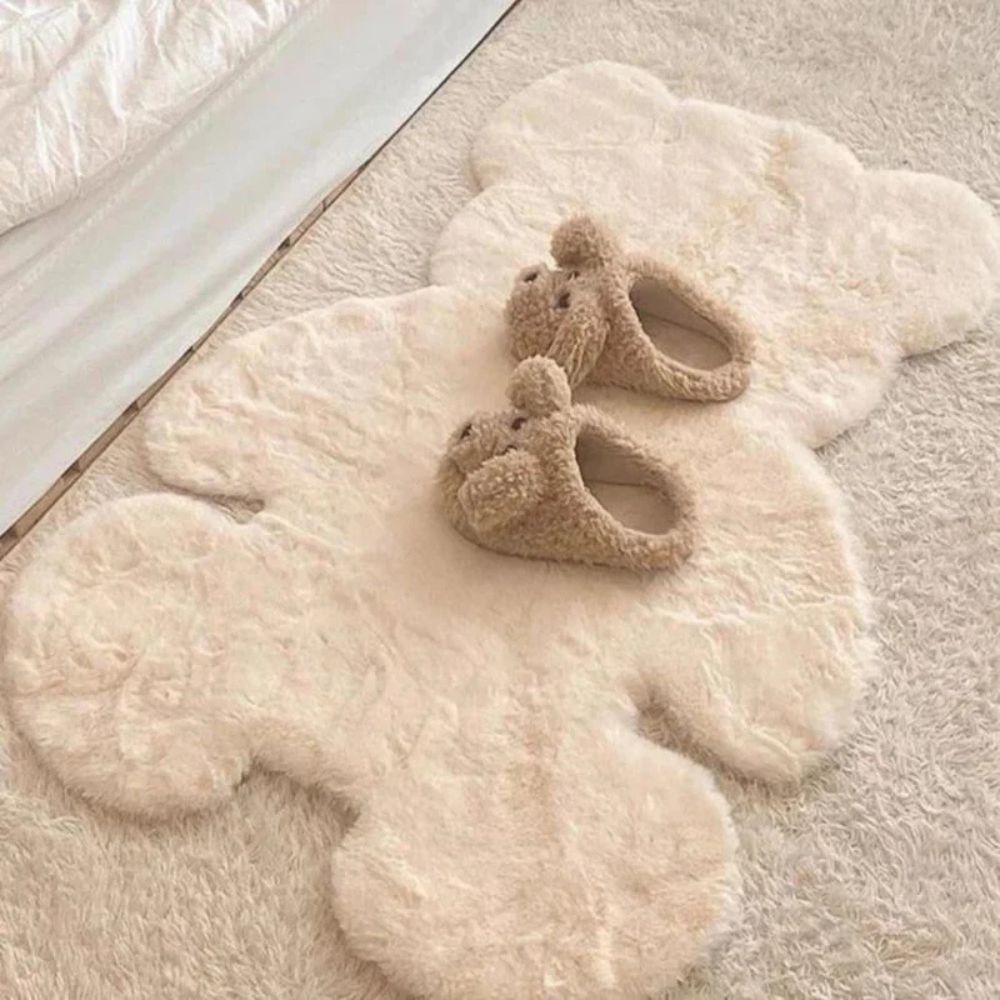 Fuzzy Bear Rug - Soft Microfiber, Washable Area Rug 2