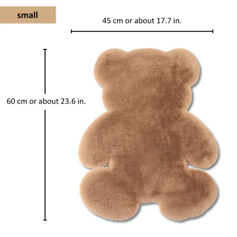 Fuzzy Bear Rug - Soft Microfiber, Washable Area Rug 7