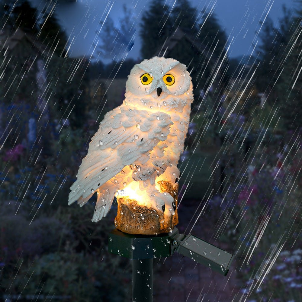 GlowOwl Light - Solar Garden Lamp - Nature Style - Auto Lighting
