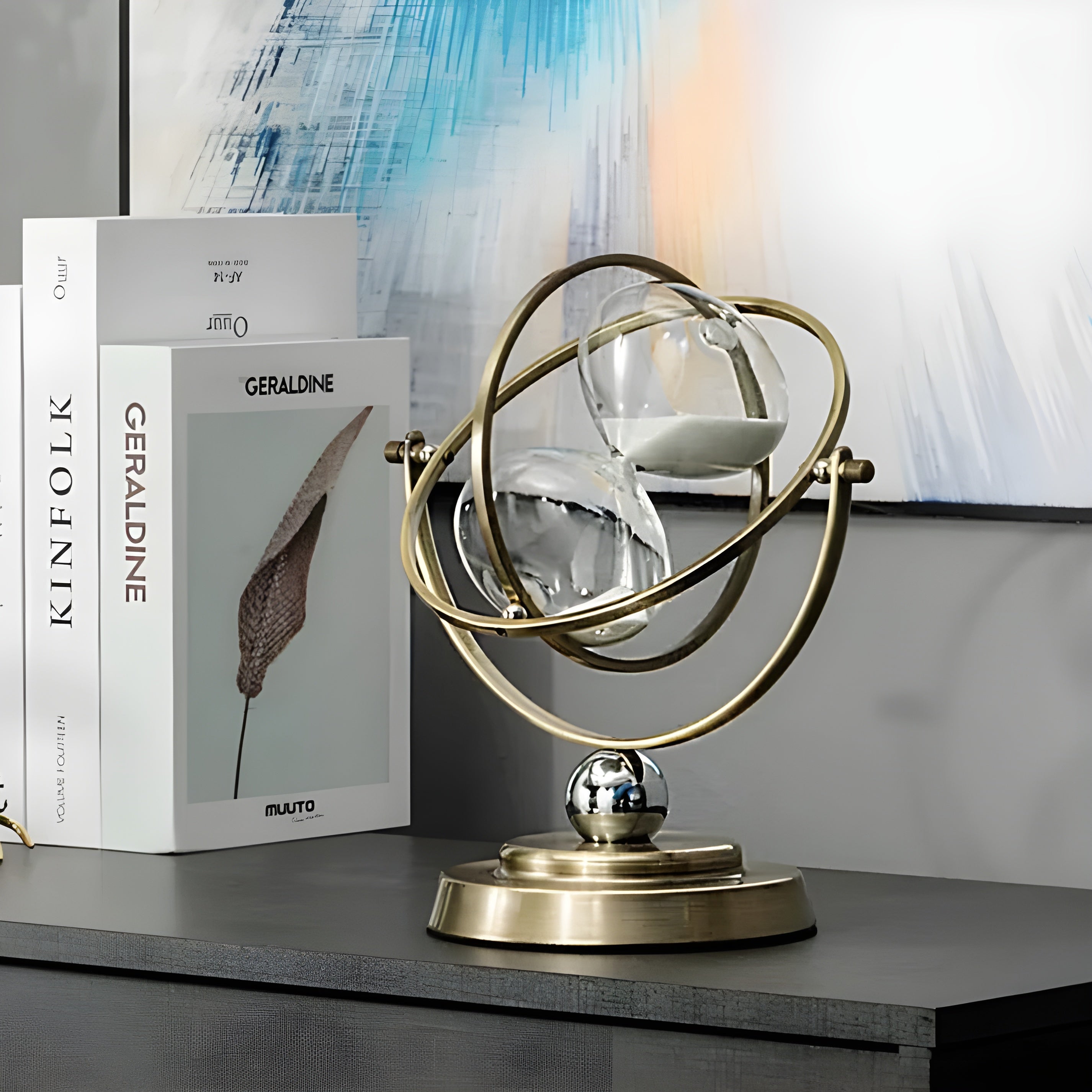 GleamHour Hourglass Sand Timer - Brass Frame, 30 Minute Measurement 4
