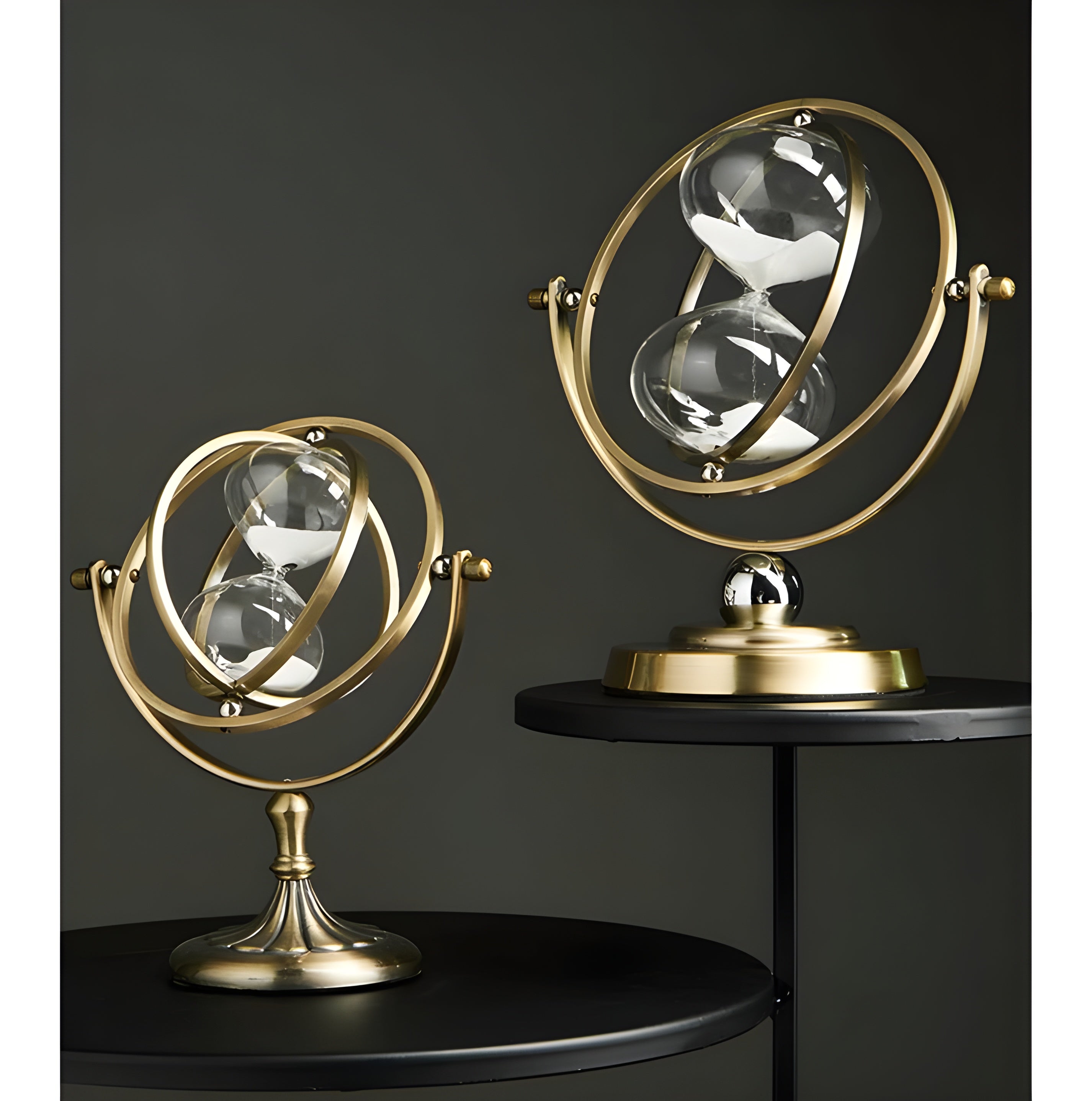 GleamHour Hourglass Sand Timer - Brass Frame, 30 Minute Measurement 5