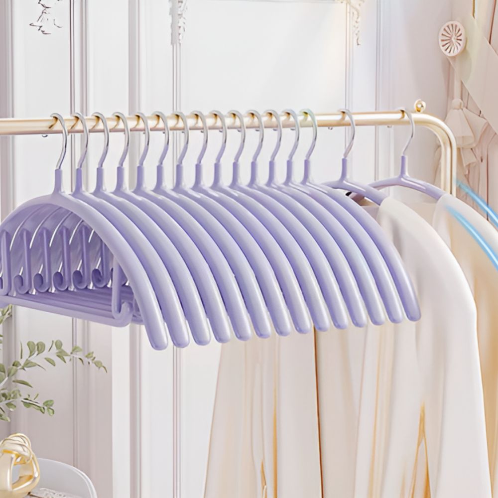 Gleam Coat Hangers - Plastic, Soft-Touch Ergonomic Design 8