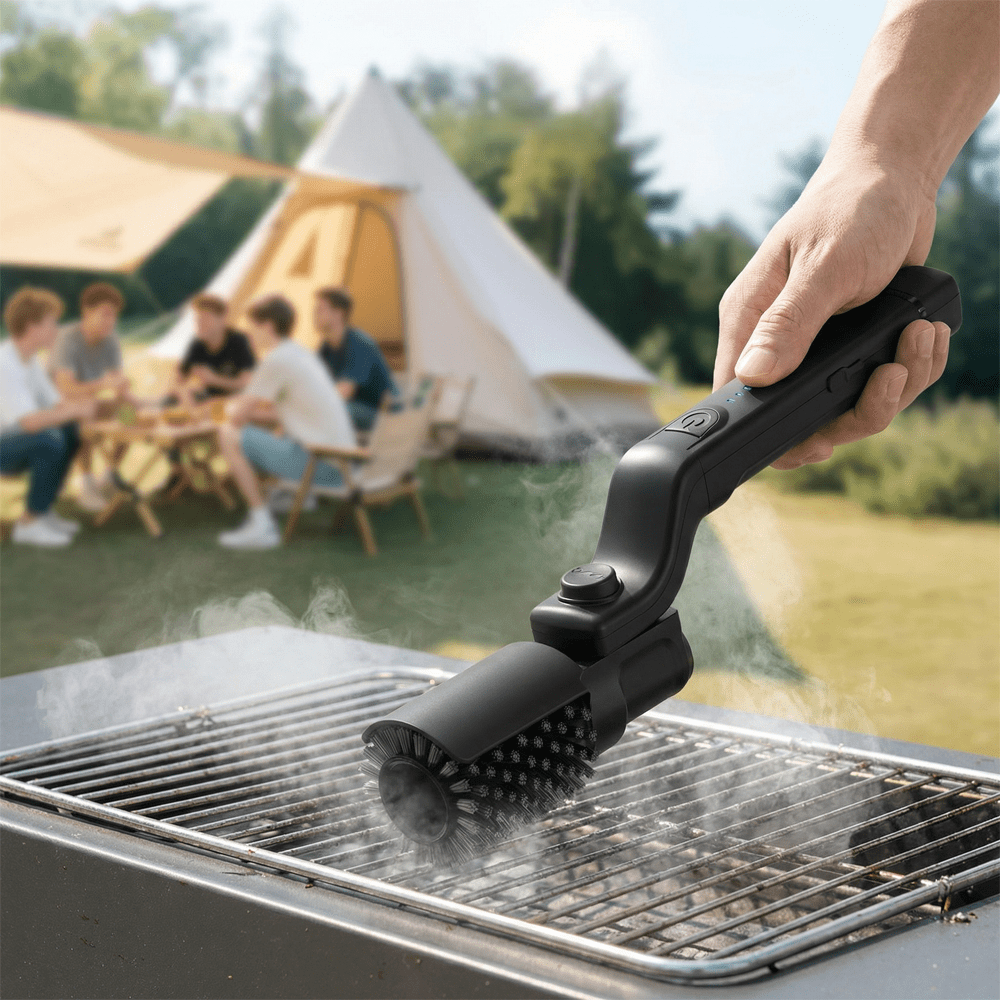 Glimmer Electric Grill Brush - Ergonomic Handle, 3 Adjustable Settings 3