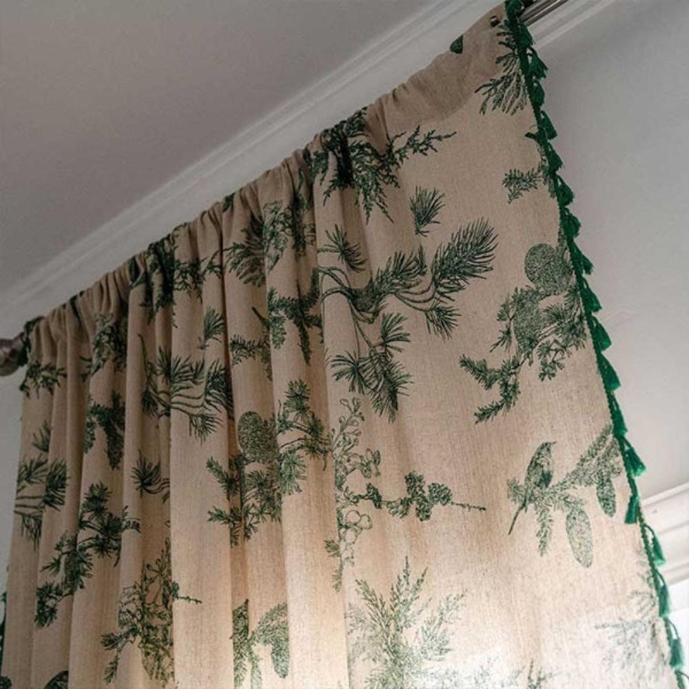 Grove Linen Curtain - Cotton-Linen Blend, Semi-Blackout for Living Room 2
