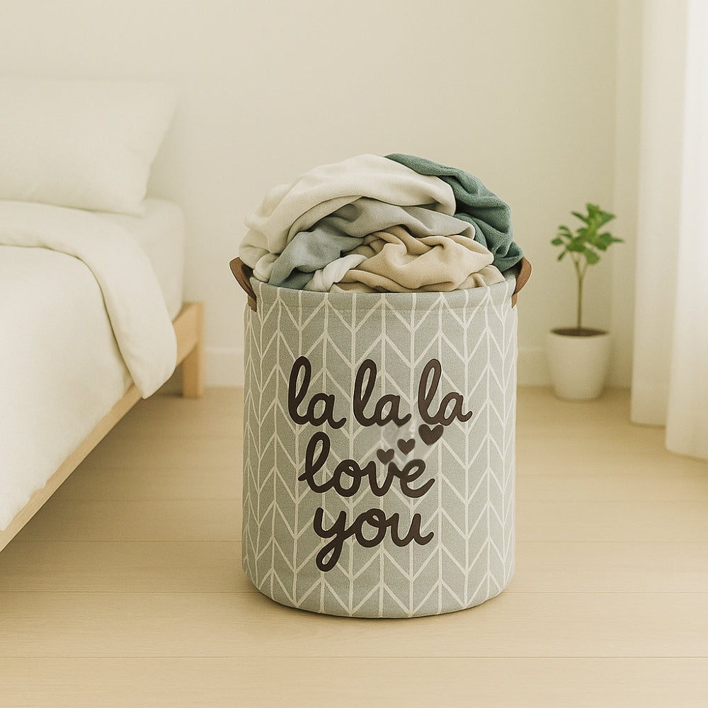 Haven Collapsible Laundry Basket - Durable Polyester, Foldable Design 4
