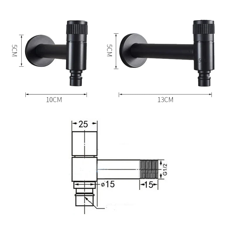 FlowTap Mount - Wall Faucet - Modern Style - Space Saving