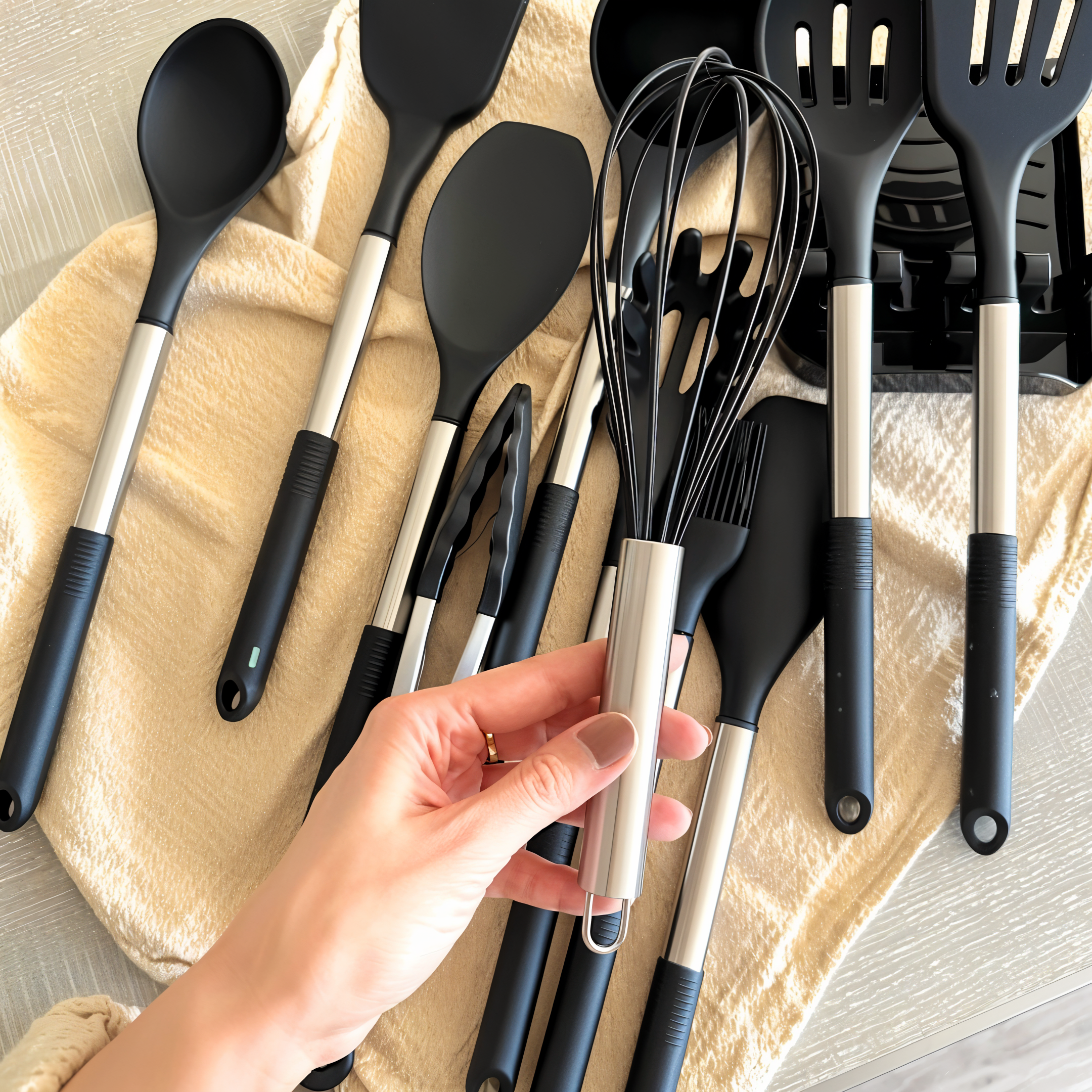 SilicoChef Set – Silicone Kitchen Utensils – Complete Cooking Set