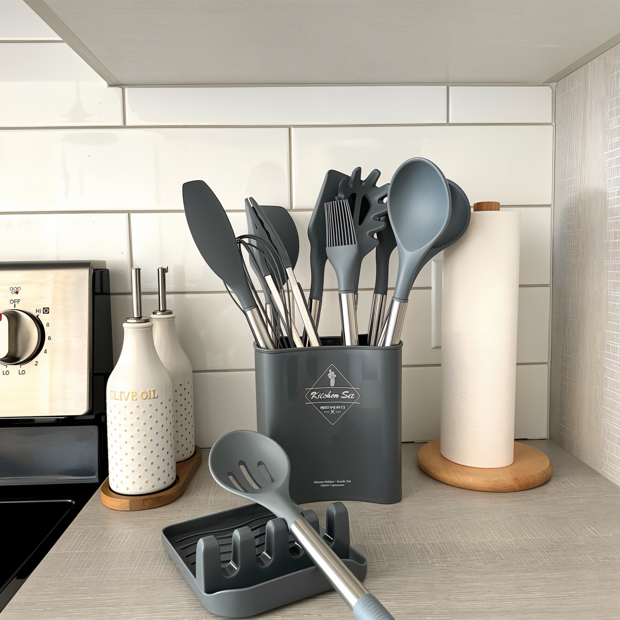SilicoChef Set – Silicone Kitchen Utensils – Complete Cooking Set