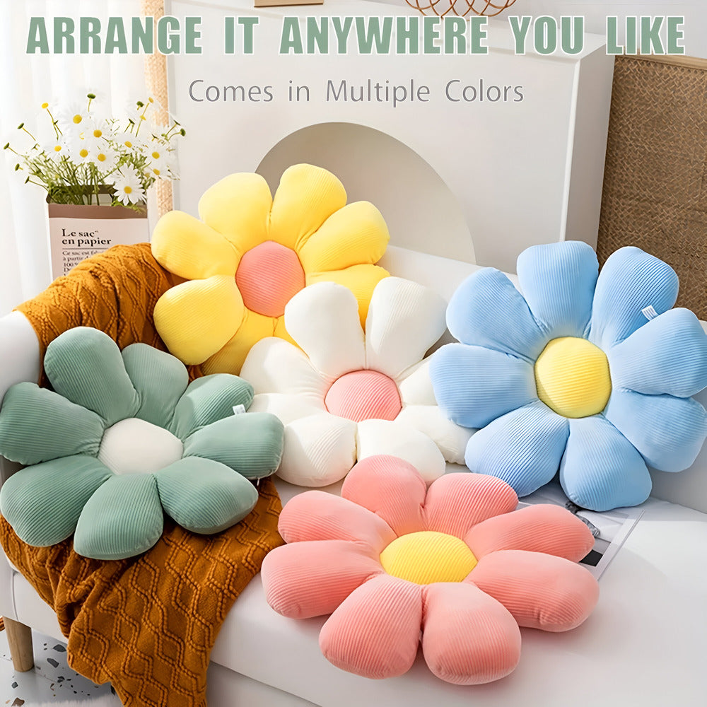 BloomSoft Cushion - Decorative Cushion - Floral Shape - Plush Comfort Accent