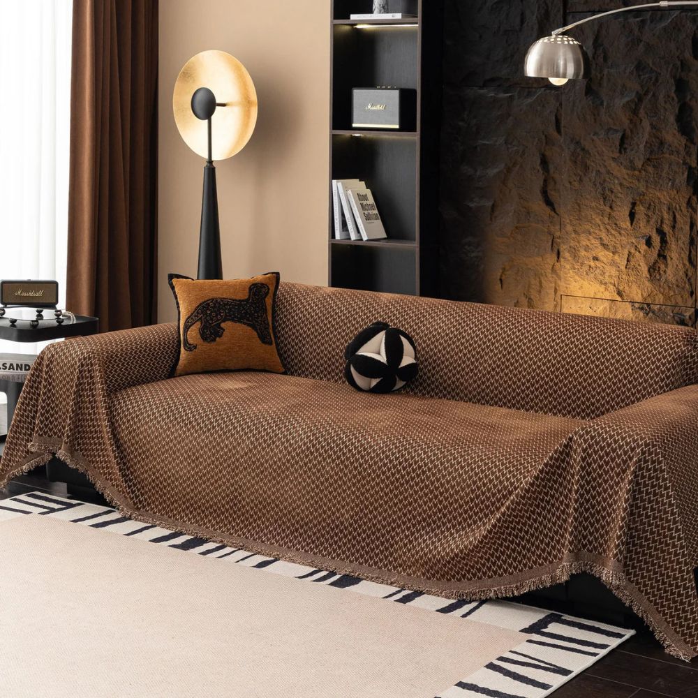Horizon Sofa Cover - Chenille, Zigzag Design 0