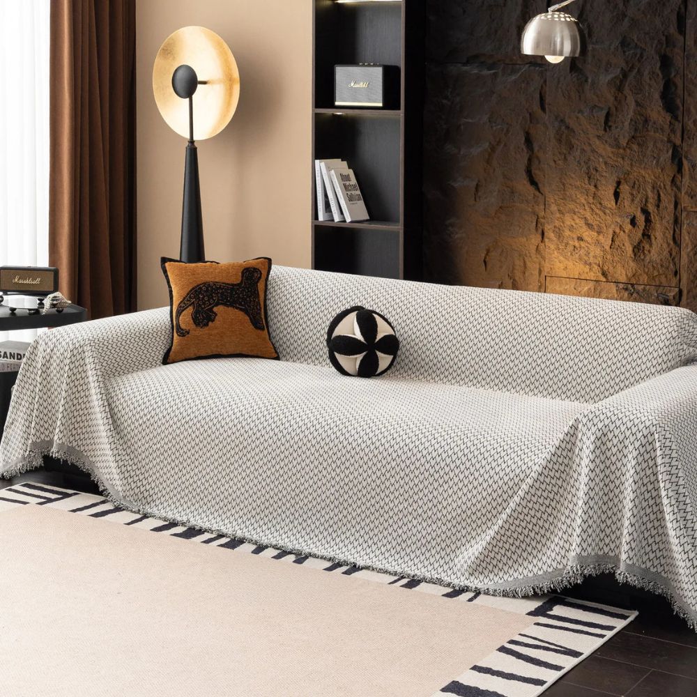 Horizon Sofa Cover - Chenille, Zigzag Design 6
