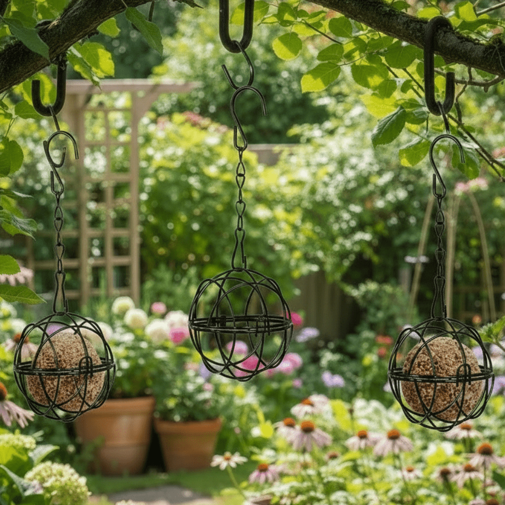 BirdGuard Cage - Suet Ball Feeder - Metal Style - Squirrel Safe