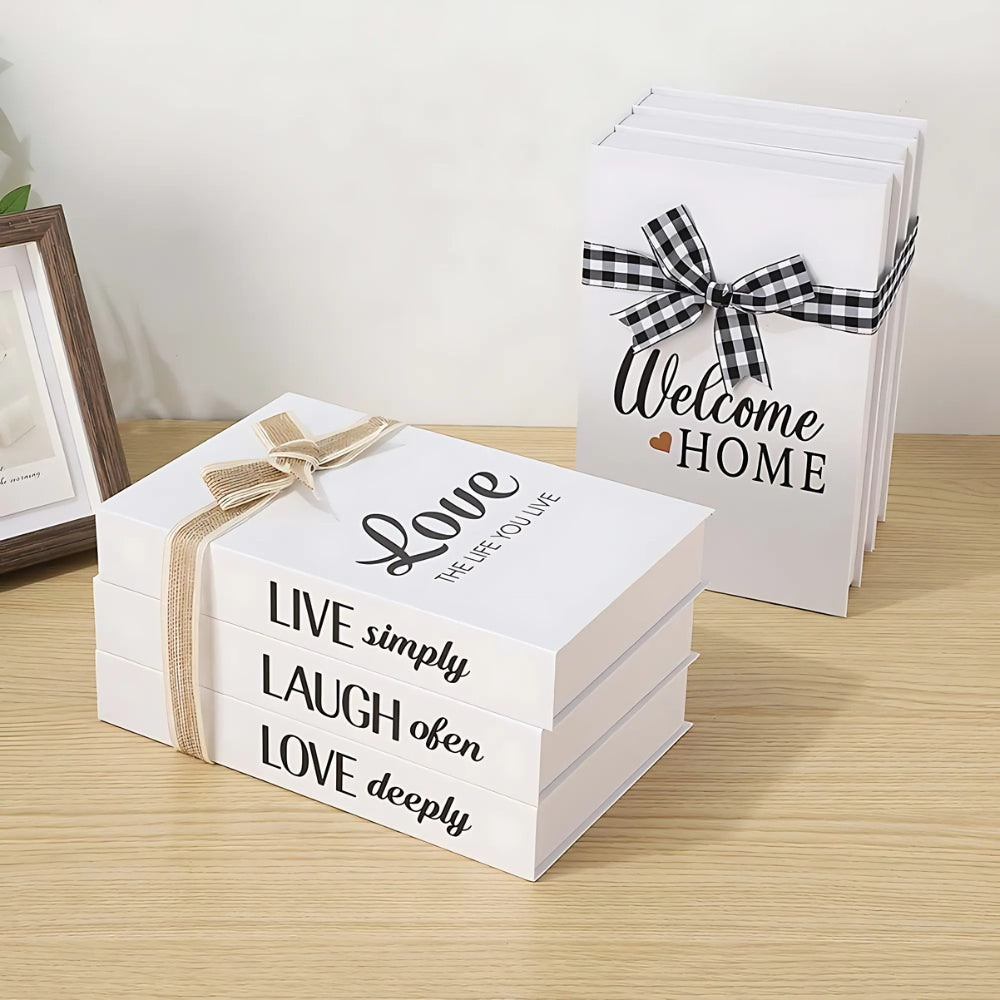 Inspire Rustic Book Stack - Faux Cardboard, Heartfelt Wall Decor 1